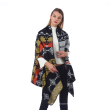 Ladys Fashion Open Front Poncho Ruana Knit Cardigan Sweater Shawl Wrap